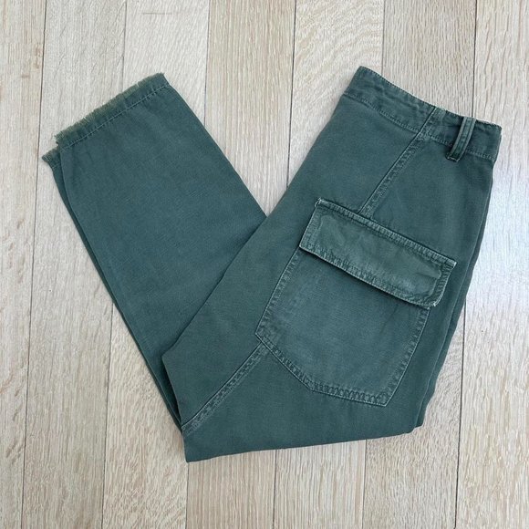 Nili Lotan Luna pants in army green. - Picture 2 of 5